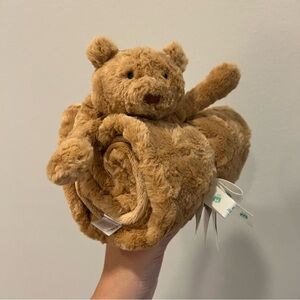 Jellycat Bartholomew Bear Blankie blanket